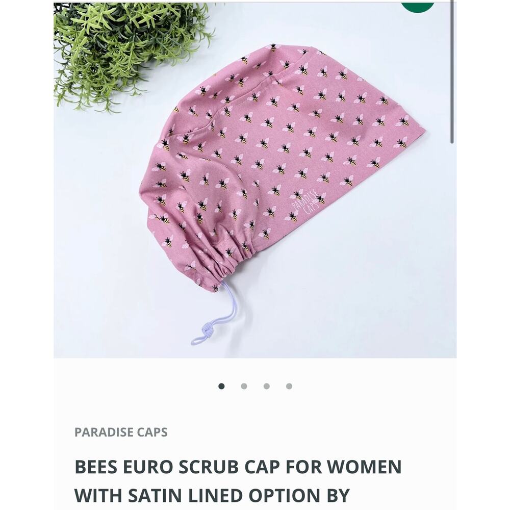 NEW Satin Lined Euro Scrub Cap